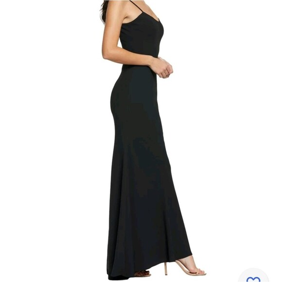 Dress The Population Jodi Stretch Crepe Mermaid Hem Evening Gown - Picture 2 of 9
